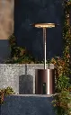 POPPY LED table lamp 2W 180Lm IP44, rechargeable battery incl, bronze
