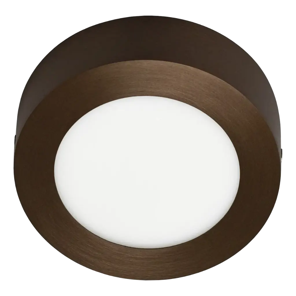 FLUKE LED Plafonnier Rond Bronze Brossé 6 W 3000 K Ø12 cm