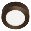 FLUKE LED Plafonnier Rond Bronze Brossé 6 W 3000 K Ø12 cm