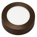 FLUKE LED plafonnier rond geborsteld brons 6W 3000K Ø12cm