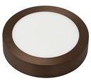 FLUKE LED plafonnier rond geborsteld brons 12W 3000K Ø17,5cm