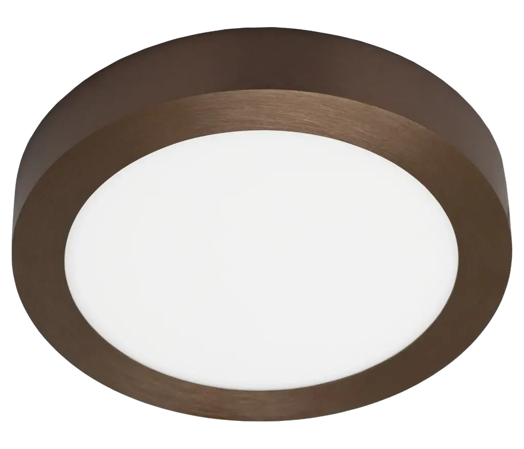 FLUKE LED plafonnier rond geborsteld brons 18W 3000K Ø23,5cm