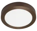 FLUKE LED Plafonnier Rond Bronze Brossé 18 W 3000 K Ø23,5 cm