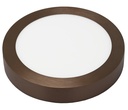 FLUKE LED plafonnier rond geborsteld brons 18W 3000K Ø23,5cm