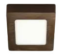 FLUKE Ceilinglamp square brushed bronze 6W 3000K 12 cm