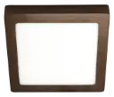 FLUKE LED Ceiling Light Square Brushed Bronze 18 W 3000 K 23.5 cm