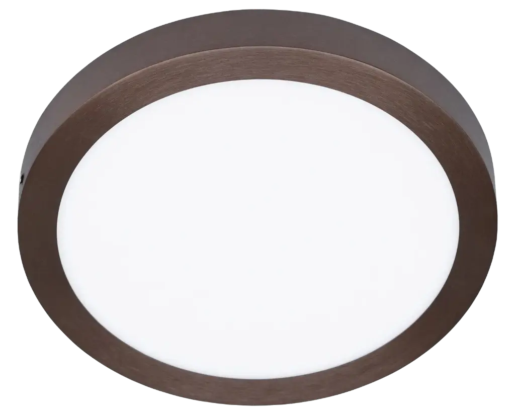 FLUKE LED Plafonnier Rond Bronze Brossé 24 W 3000 K Ø30 cm