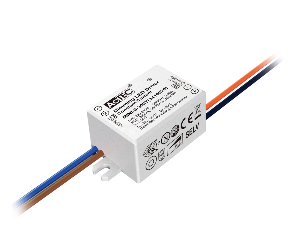 DRIVER triac dimbaar 6 Watt 300mA