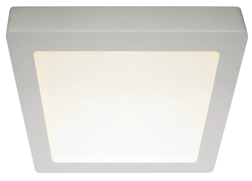 FLUKE LED Plafonnier Carré Blanc 24 W 3000 K 30 cm