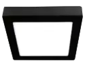 FLUKE LED Plafonnier Carré Noir 24 W 3000 K 30 cm