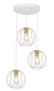 ONDA pendel 3x E27 wit + geborsteld goud_3403180