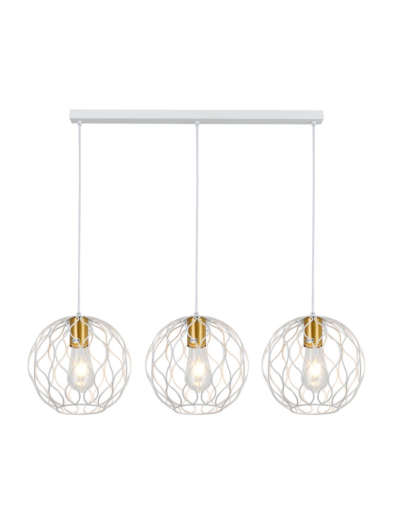 ONDA pendel 3x E27 wit + geborsteld goud_3403181