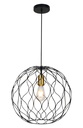 ONDA pendel 1x E27 Ø39cm zwart + geborsteld goud