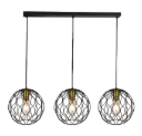 ONDA pendel 3x E27 zwart + geborsteld goud_3403191