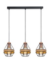 JOTI pendel 3x E27 zwart + koper_3403140