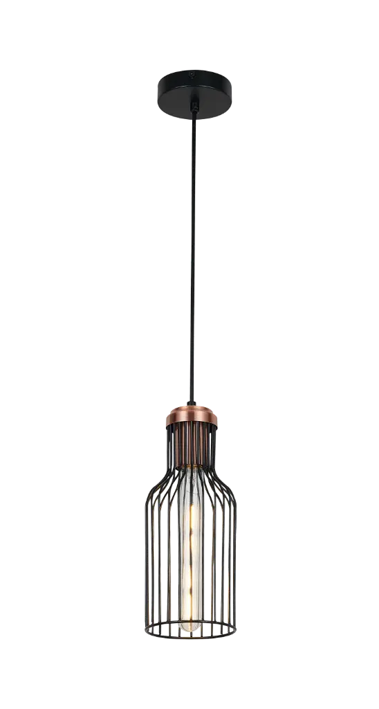 BIZUM 1x E27 noir + cuivre