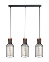 BIZUM pendel 3x E27 zwart + koper_3403157