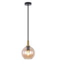 OSIRA canopy zwart + geborsteld goud (3m kabel) zonder glas