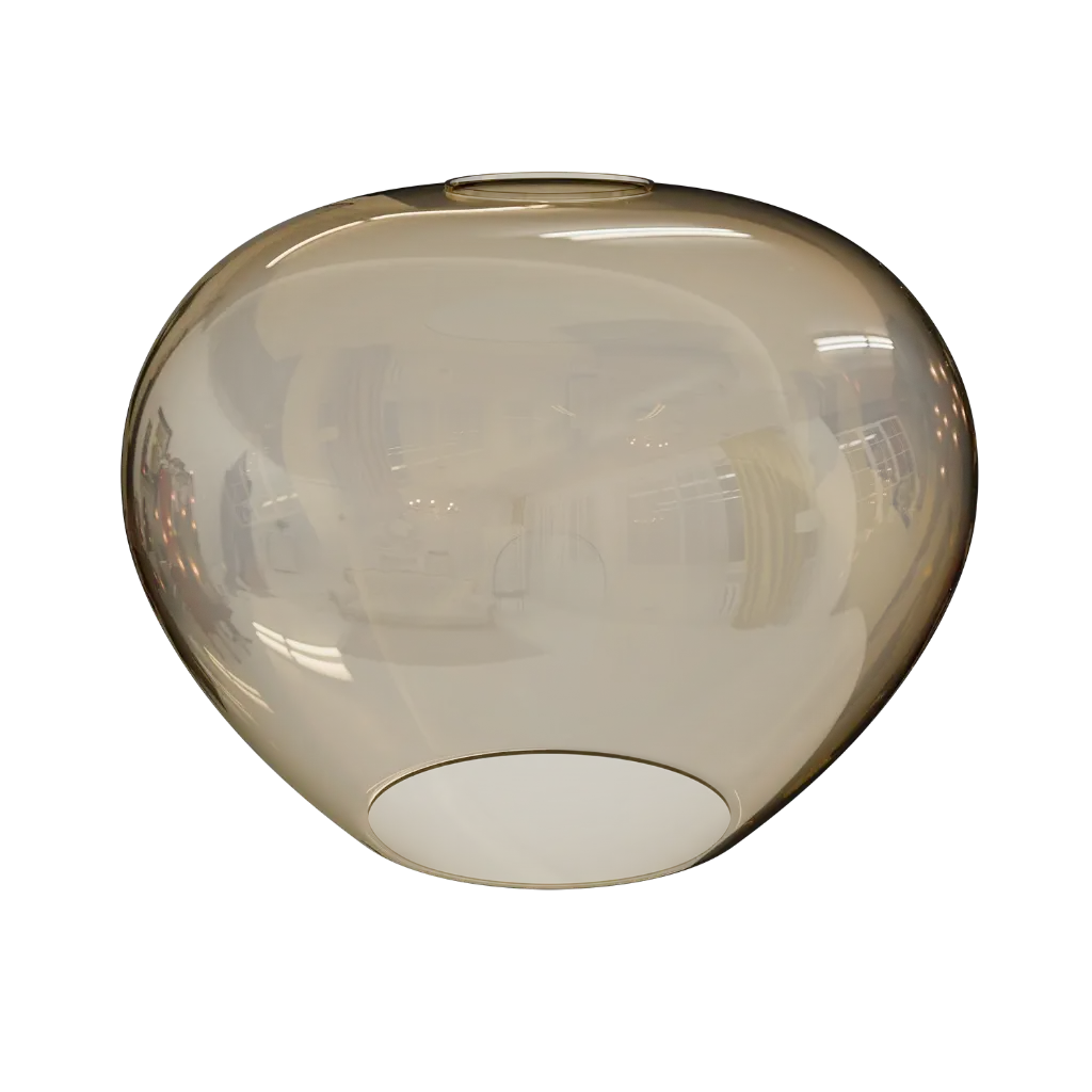 GLASS REMY amber Ø185mm