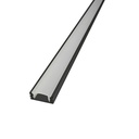 XINIX inbouwprofiel + cover 17x7x2000mm aluminium, zwart +accessoires
