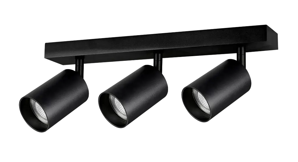 TABOO 3L GU10 (excl) noir, plafonnier