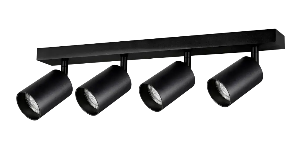 TABOO 4L GU10 (excl) noir, plafonnier