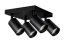TABOO 4LSQ GU10 (excl) black, ceiling light