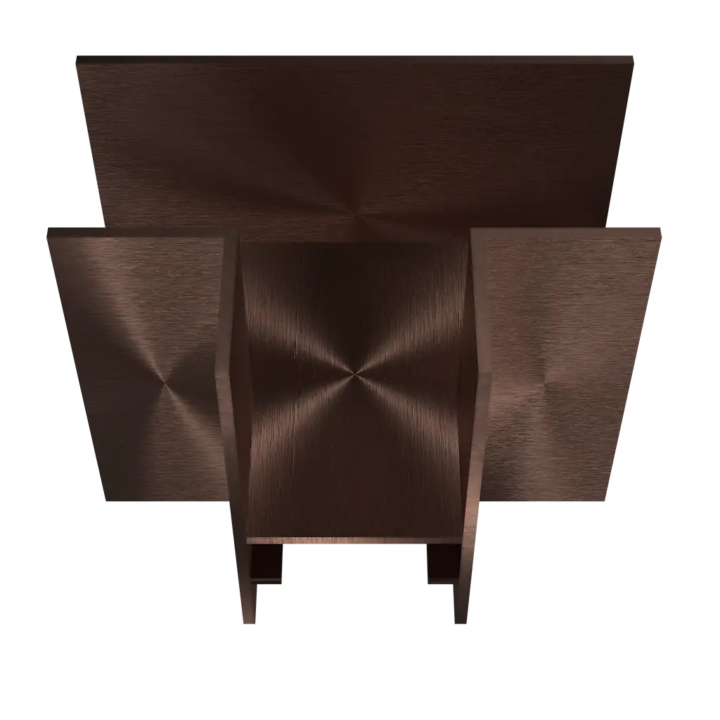 INFINITUS T-connector geborsteld brons