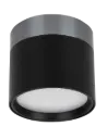RAKU 7W Ø75mm geborsteld staal + zwart