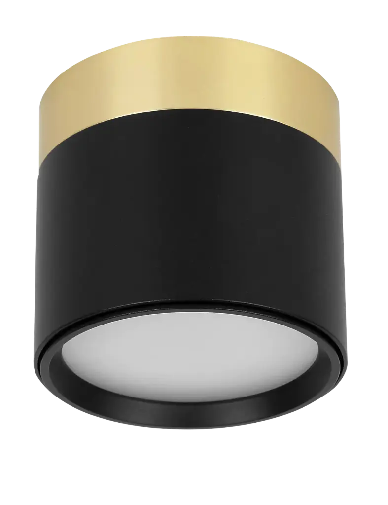 RAKU 7W Ø75mm geborsteld goud + zwart