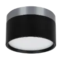 RAKU 12W Ø113mm geborsteld staal + zwart