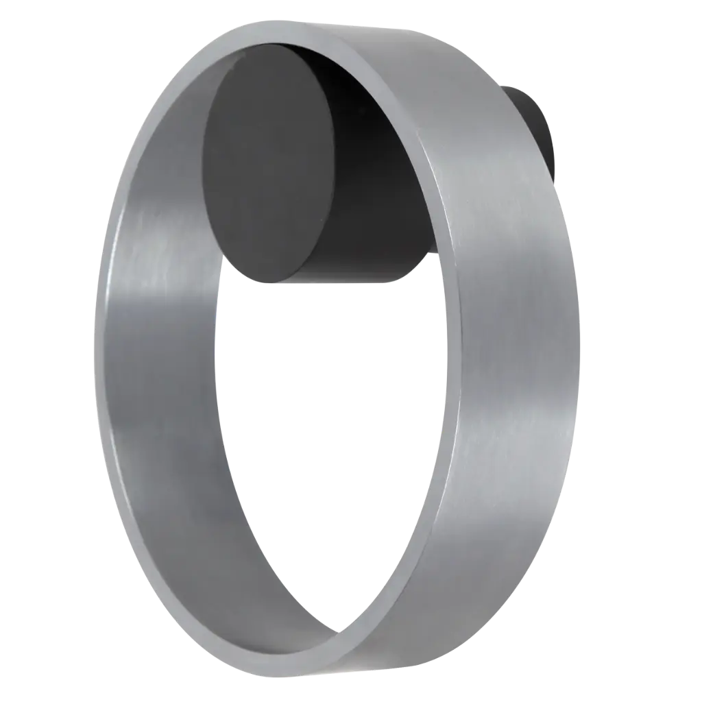 BIJOU Wall light 10 Watt brushed steel + black