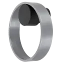 BIJOU Wall light 10 Watt brushed steel + black