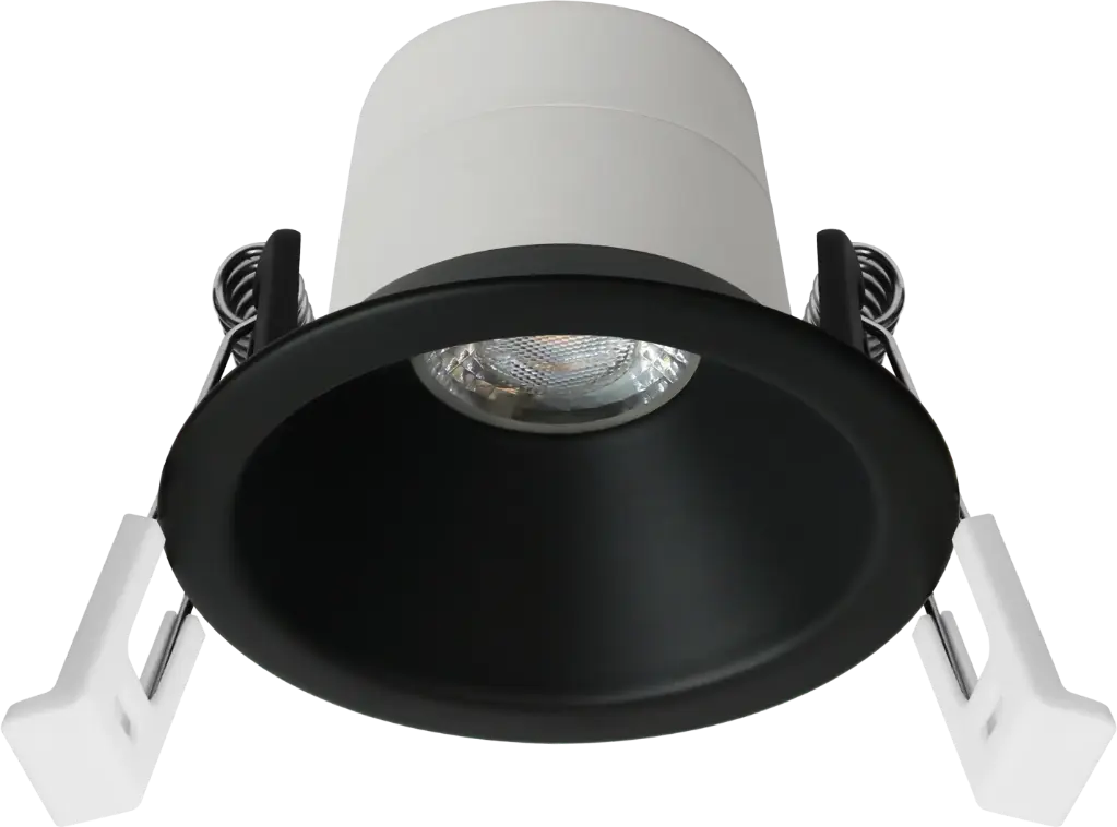Deep Deco spot fixed + LED Module 7,5W 2700K, zwart, dimbaar