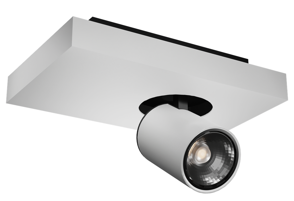 Nysit 1L Square cover B/W/W 1x4,5W GU10 dimmable LED incl.