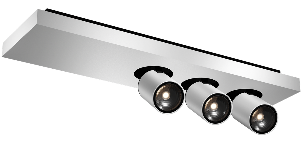 Nysit 3L Square cover B/W/W 3x4,5W GU10 dimmable LED incl.