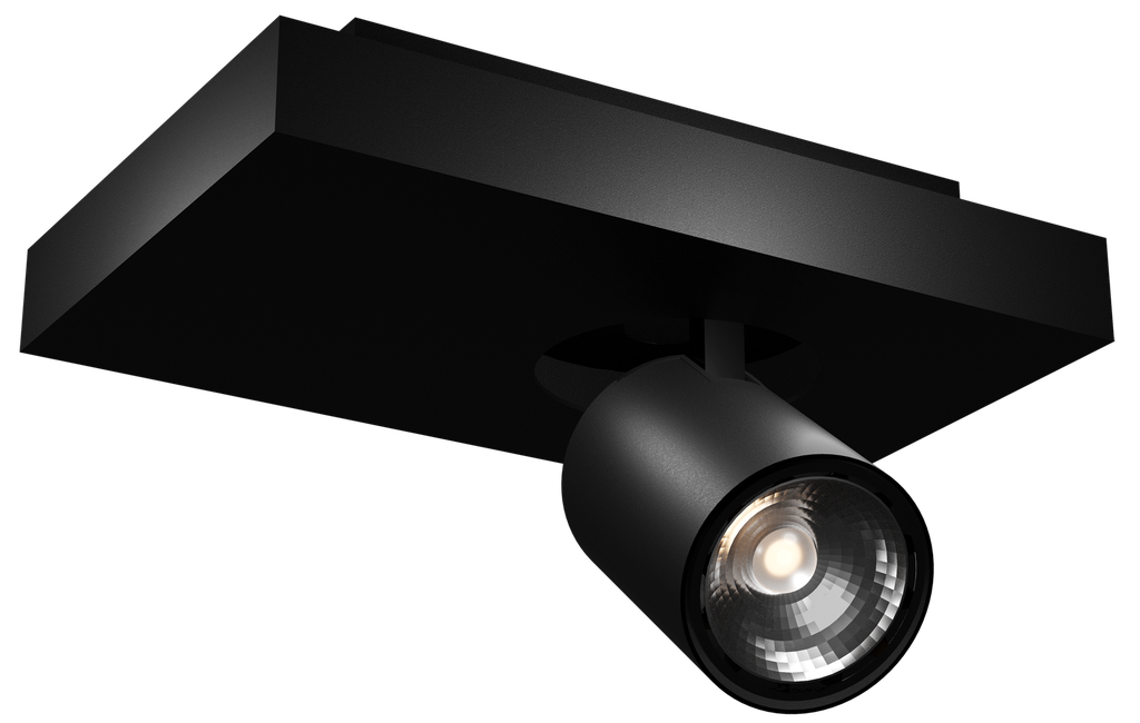 Nysit 1L Square cover B/B/B 1x4,5W GU10 dimmable LED incl.