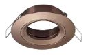 SATURN inbouwspot vast GU10 (excl. Lamp) geborsteld brons 80mm