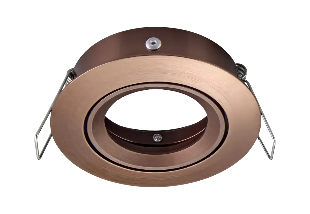 SATURN inbouwspot richtbaar GU10 (excl. Lamp) geborsteld brons 83mm