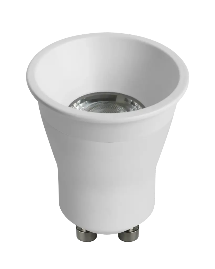 DEEP DECO Mini LED GU10 MR11 (+Ring) 4,9W/2700K/Dimbaar - Wit
