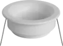 Deep Deco micro ring wit vaste spot (lamp excl)