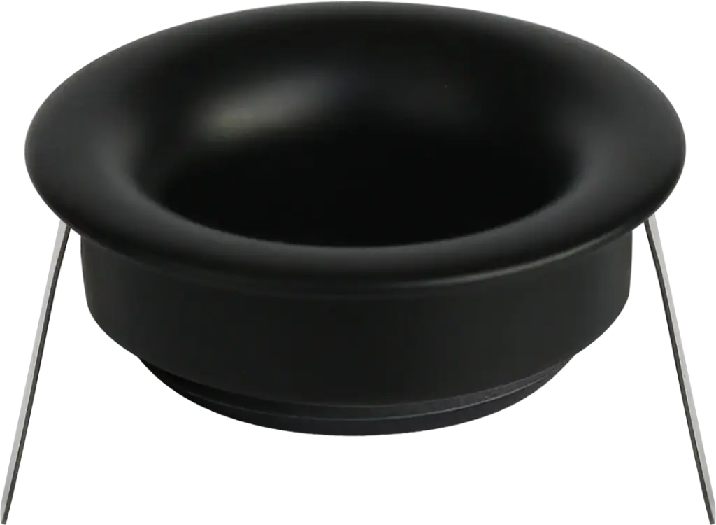 Deep Deco micro ring zwart vaste spot