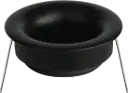 Deep Deco micro ring zwart vaste spot