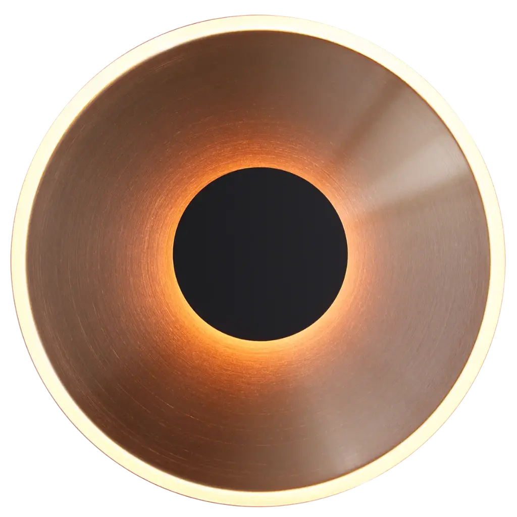 ENSO Ø350mm 5W wandlicht zwart / brons