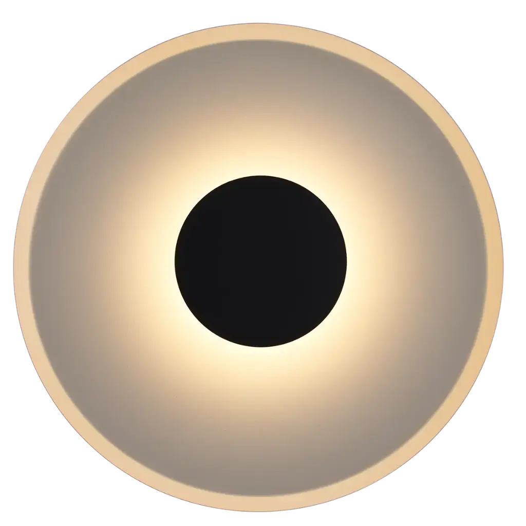 ENSO Ø500mm 5W wall light sanded black / grey