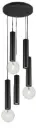 TABOO pendel 5L 2xGU10 (excl) 3xE27 (excl) zwart