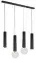 TABOO pendel 4L 2xGU10 (excl) 2xE27 (excl) zwart