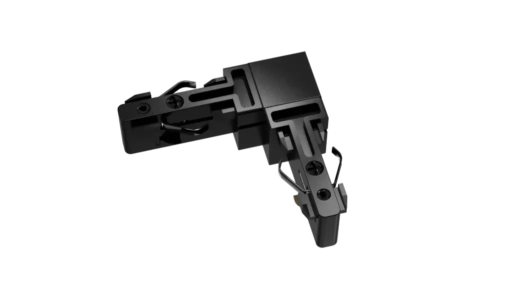 MICRO LINE Mini Track L-connector zwart