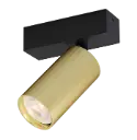 ORYX 1L spot MR11, lamp excl, zwarte basis, gouden cilinder