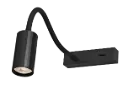 ORYX Wall Light Flexible, On/Off Switch, MR11 Bulb (excl) Black